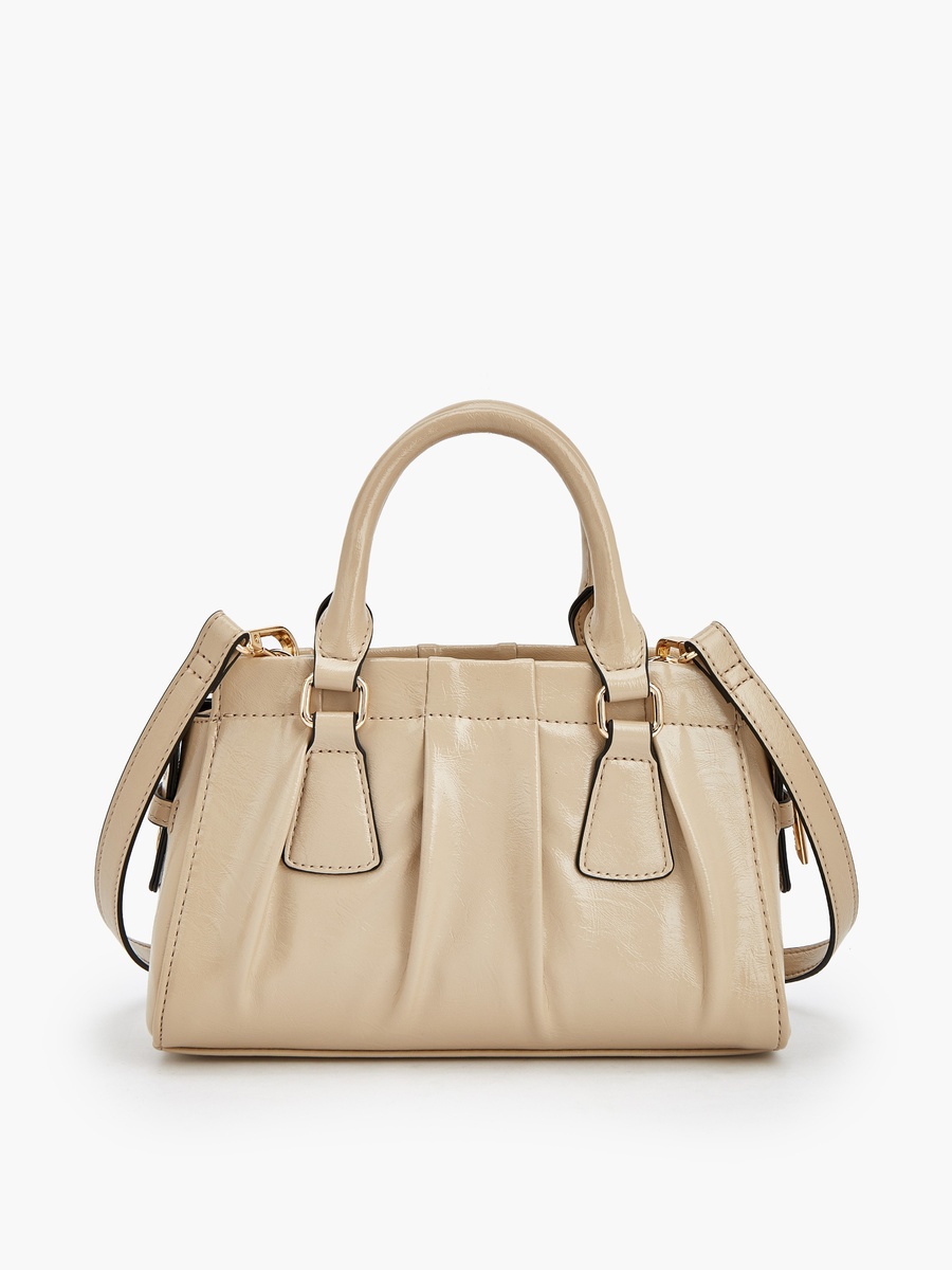 Buckle Detail Tote Bag with Double Handle