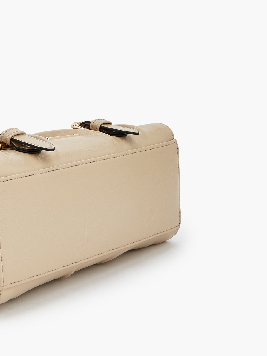 Buckle Detail Tote Bag with Double Handle