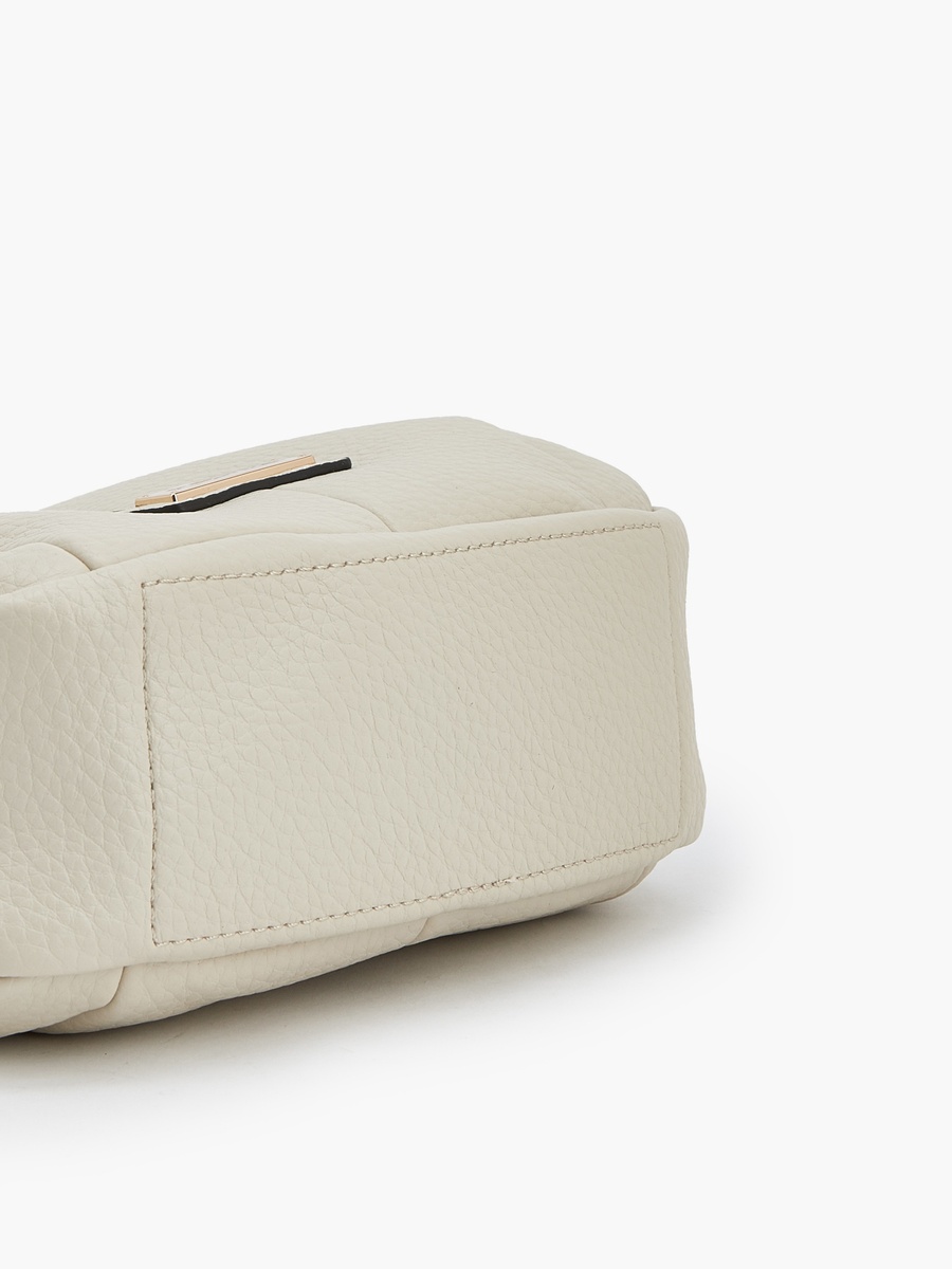 Textured Tote Bag with Detachable Strap