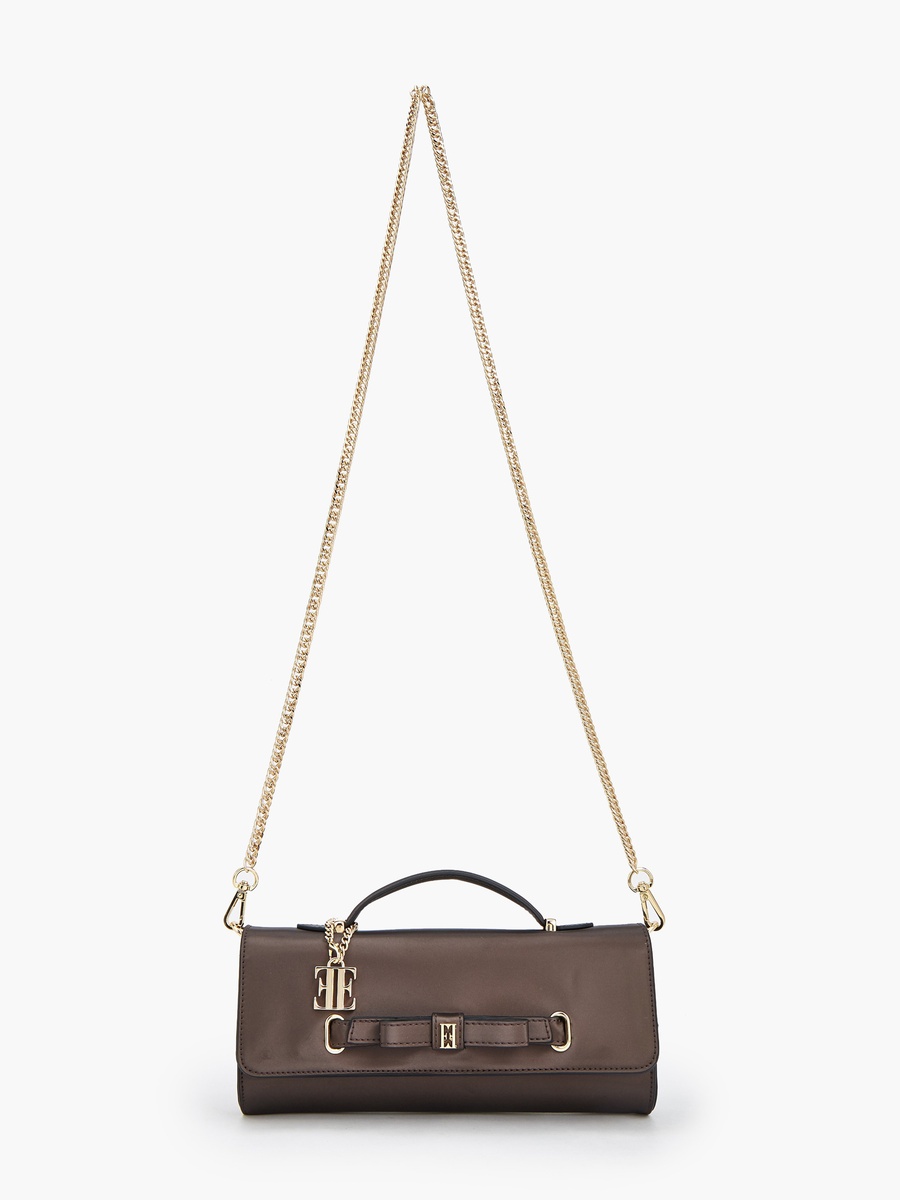 Bow Detail Crossbody Bag with Chain Strap