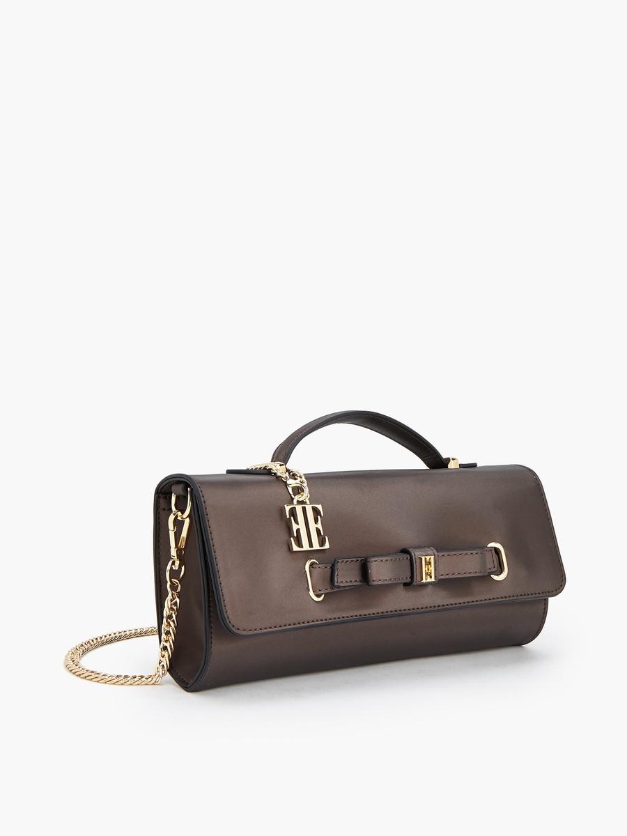 Bow Detail Crossbody Bag with Chain Strap
