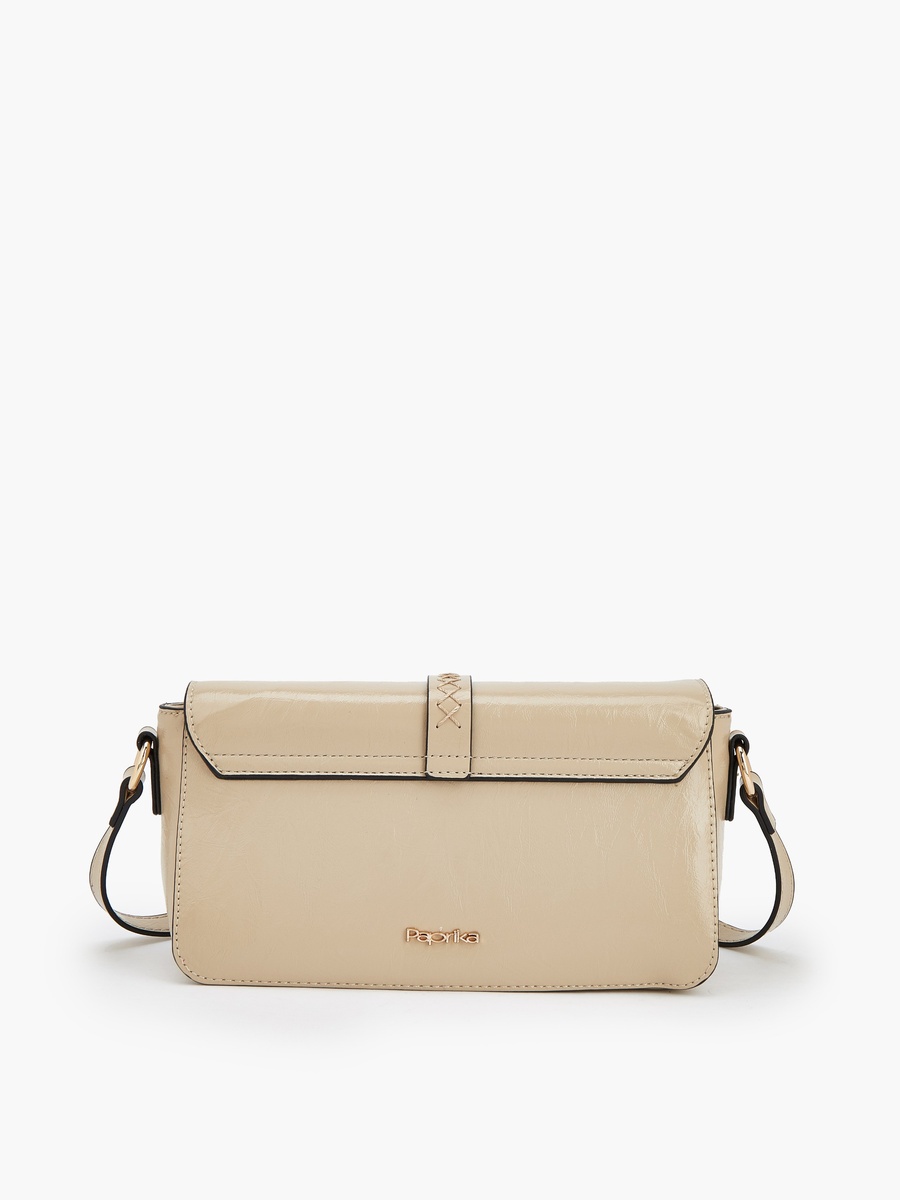 Buckle Detail Crossbody Bag with Adjustable Strap