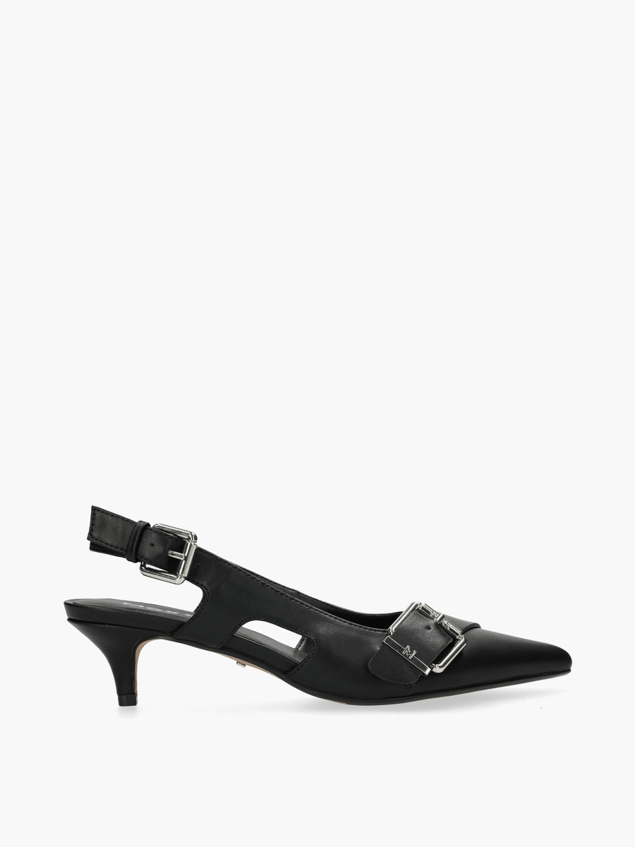 Women Tyra Suki Buckle Accent Kitten Heel Shoes
