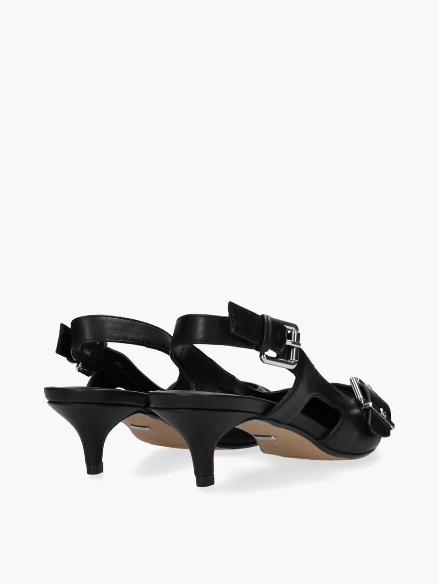 Women Tyra Suki Buckle Accent Kitten Heel Shoes