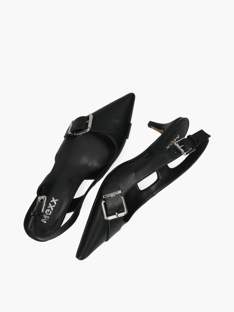 Women Tyra Suki Buckle Accent Kitten Heel Shoes