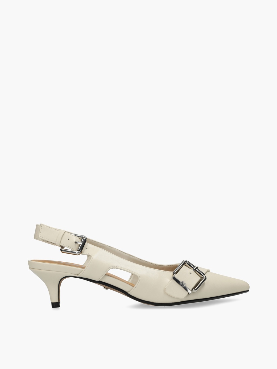 Women Tyra Suki Buckle Accent Kitten Heel Shoes