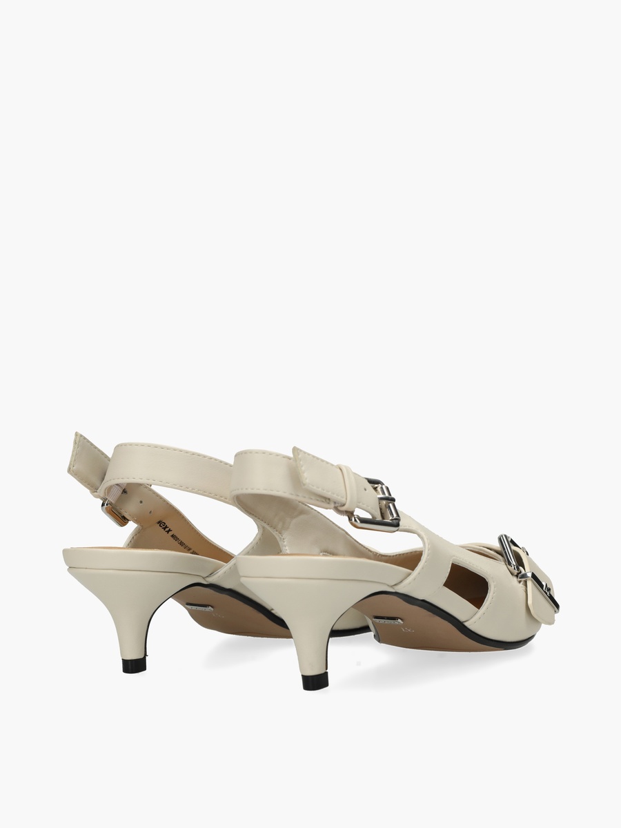 Women Tyra Suki Buckle Accent Kitten Heel Shoes