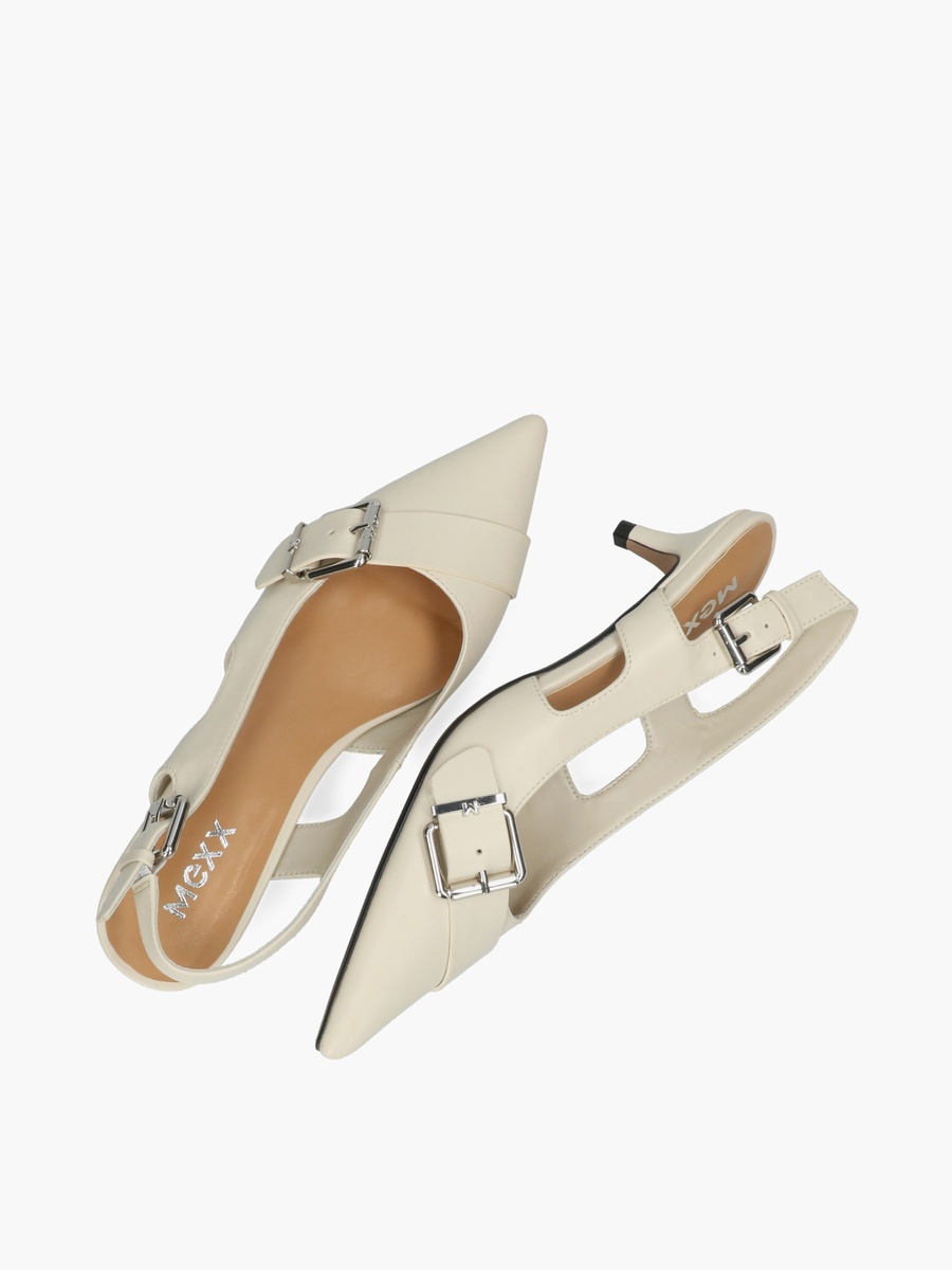Women Tyra Suki Buckle Accent Kitten Heel Shoes