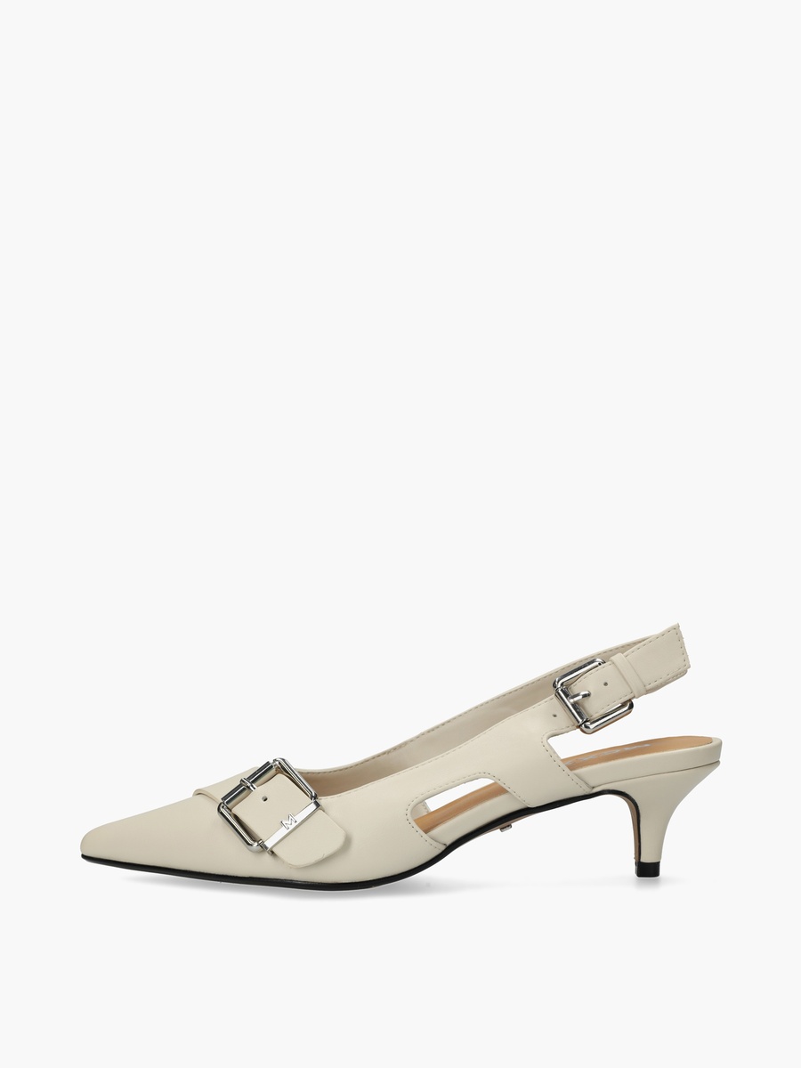 Women Tyra Suki Buckle Accent Kitten Heel Shoes