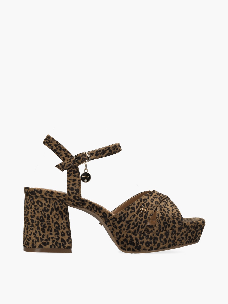 Women Nalina Nicky Animal Print Block Heel Sandals
