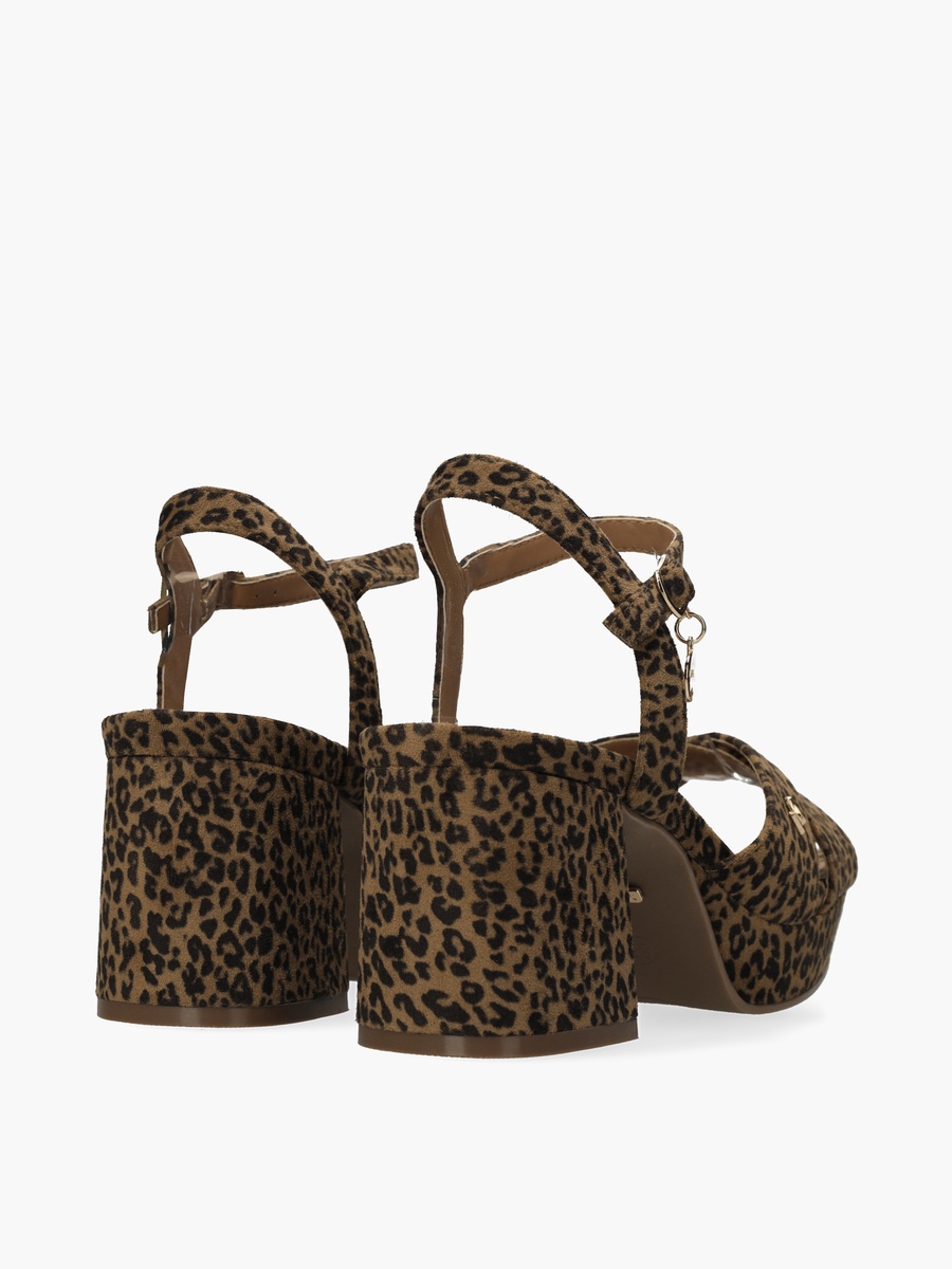 Women Nalina Nicky Animal Print Block Heel Sandals