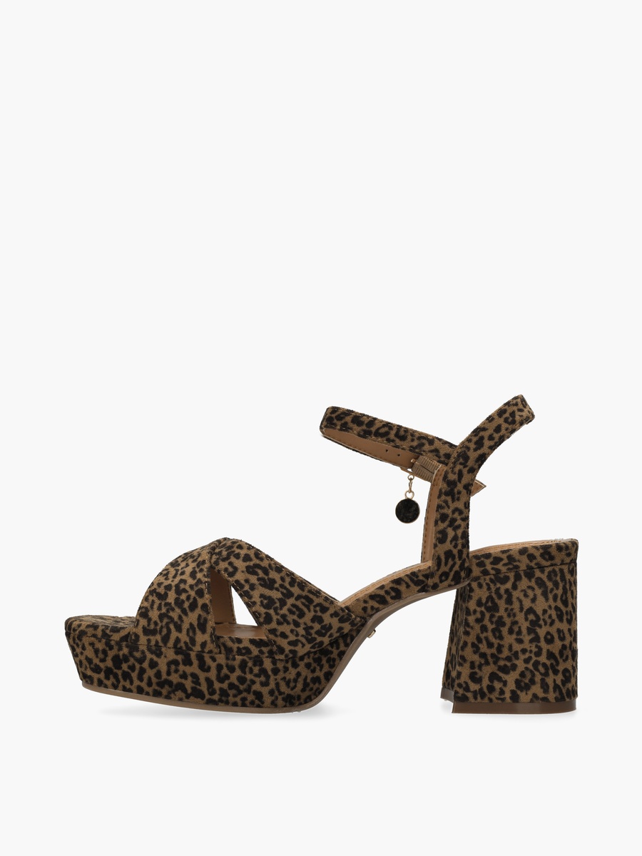 Women Nalina Nicky Animal Print Block Heel Sandals