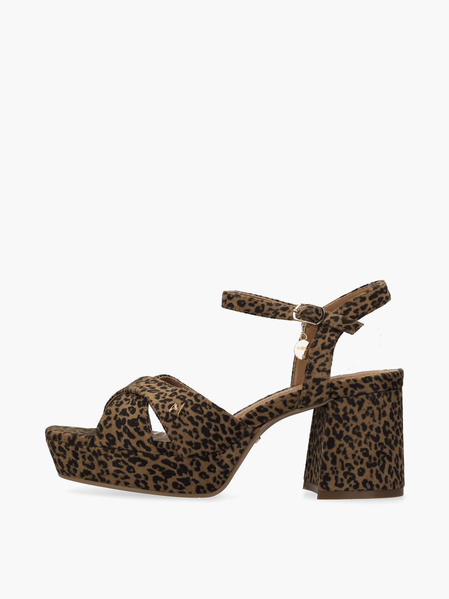 Women Nalina Nicky Animal Print Block Heel Sandals