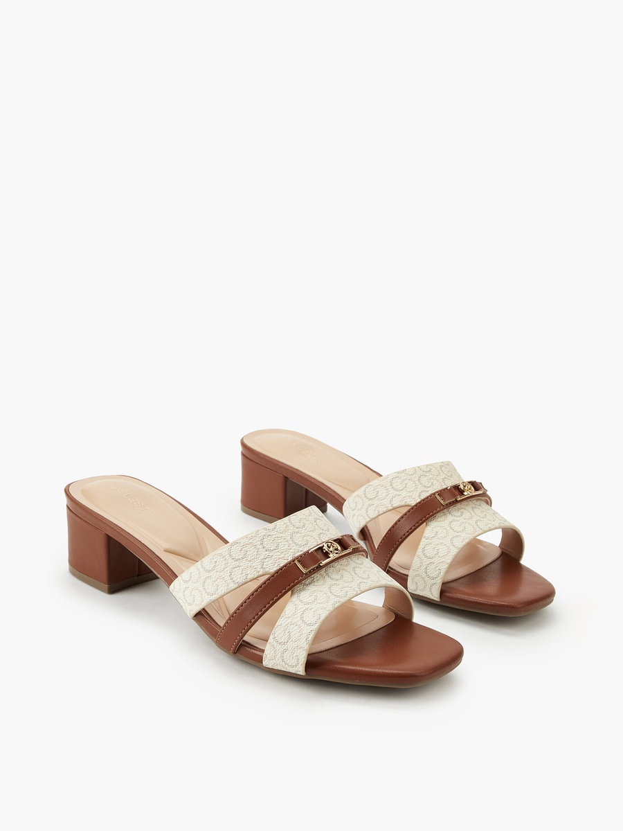 Women Printed Block Heel Sandals