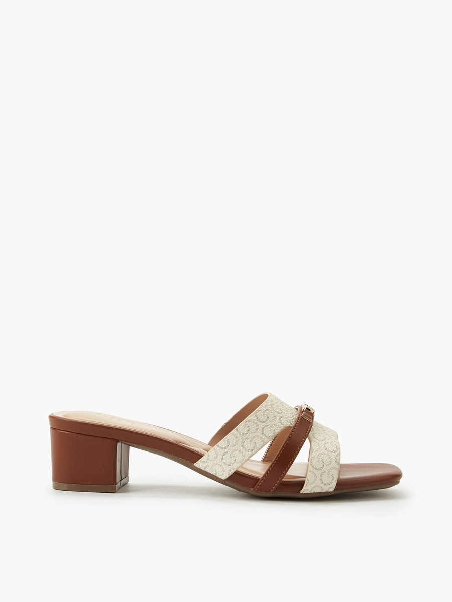 Women Printed Block Heel Sandals