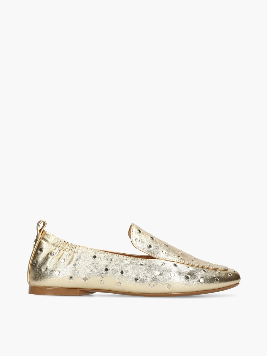 Women Rozy Lemon Perforated Loafers