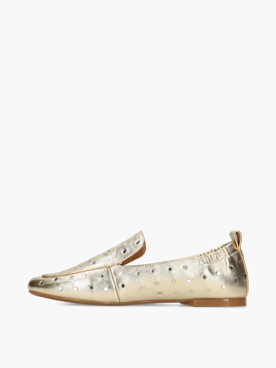 Women Rozy Lemon Perforated Loafers