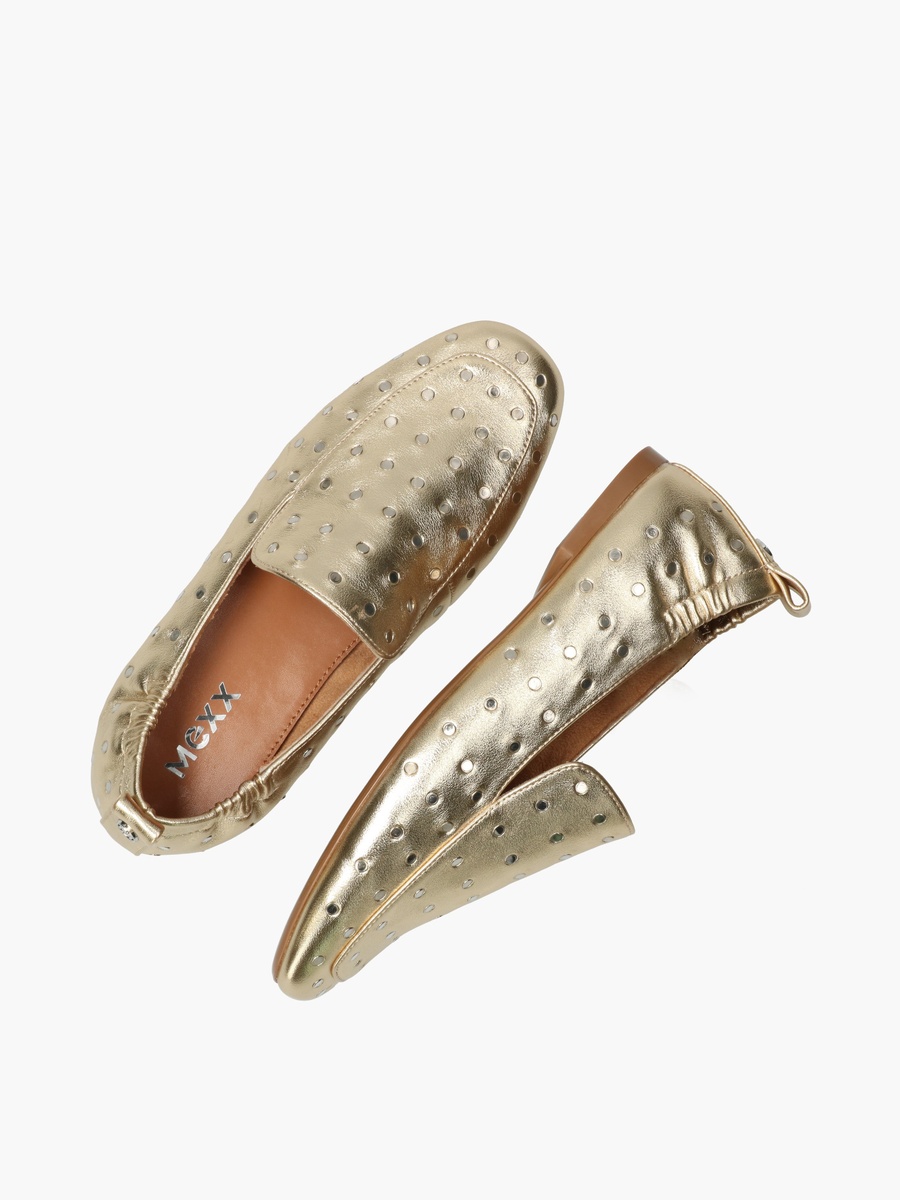 Women Rozy Lemon Perforated Loafers