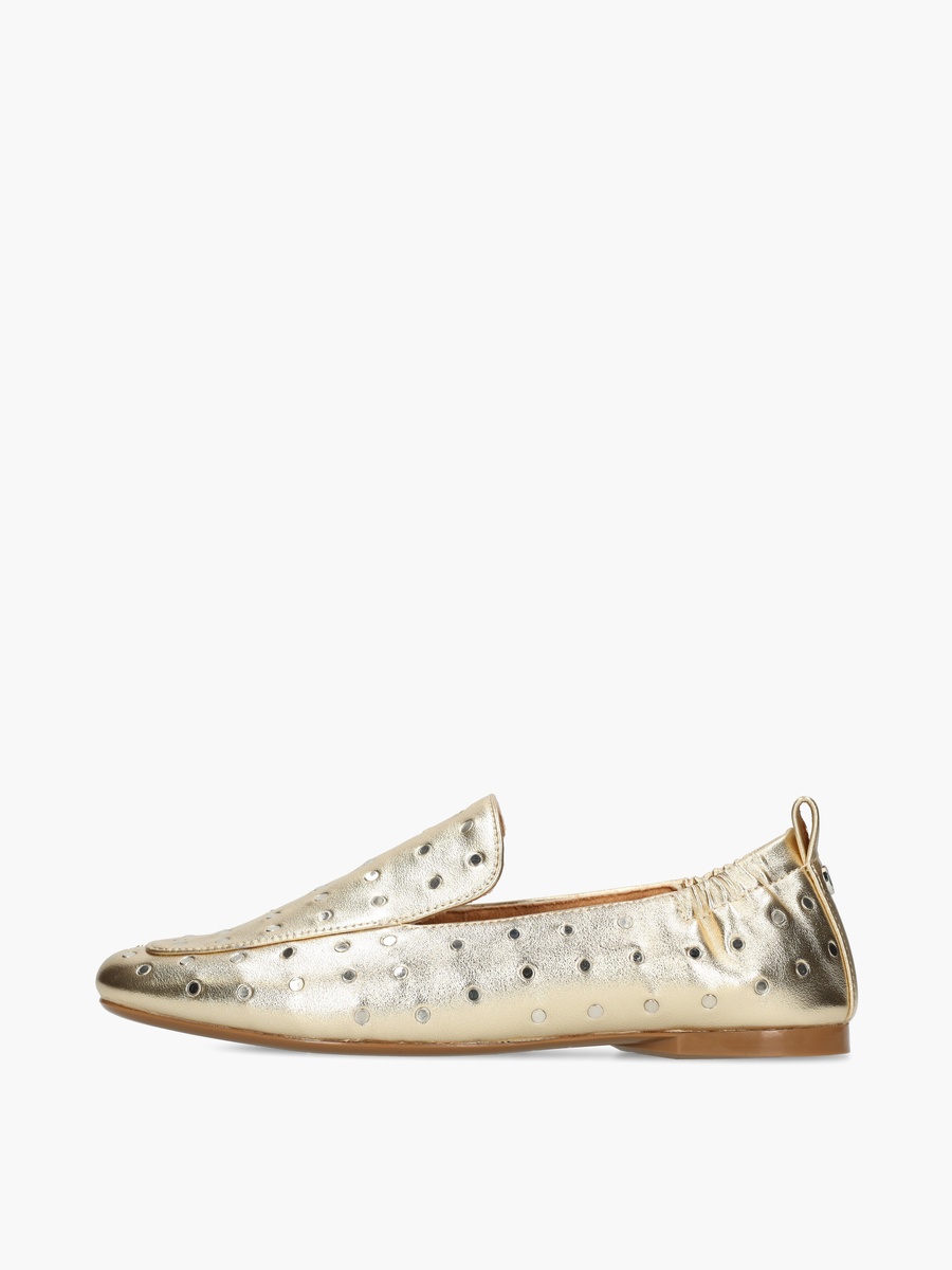 Women Rozy Lemon Perforated Loafers