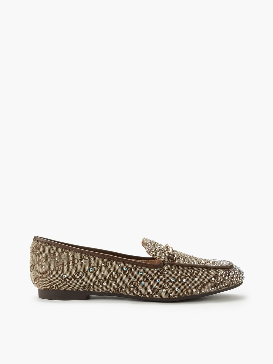 Women Diamante Embellished Loafers