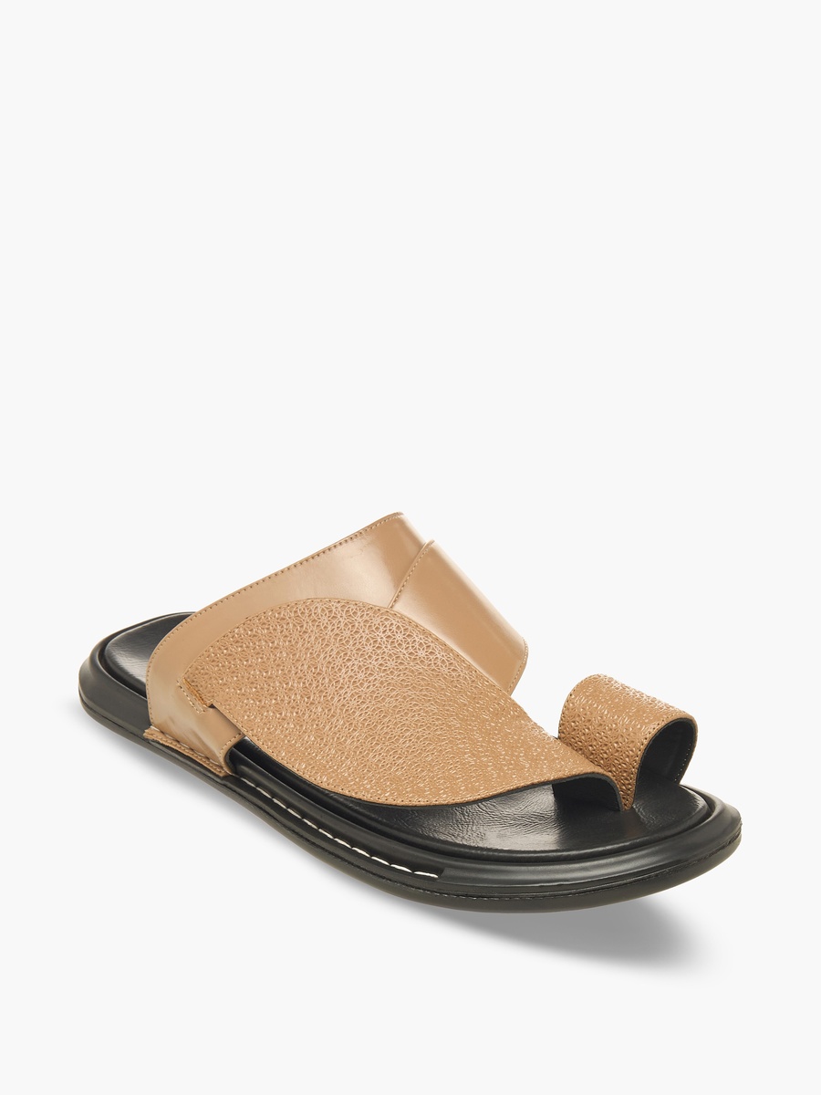 Men Toe Loop Detail Arabic Sandals