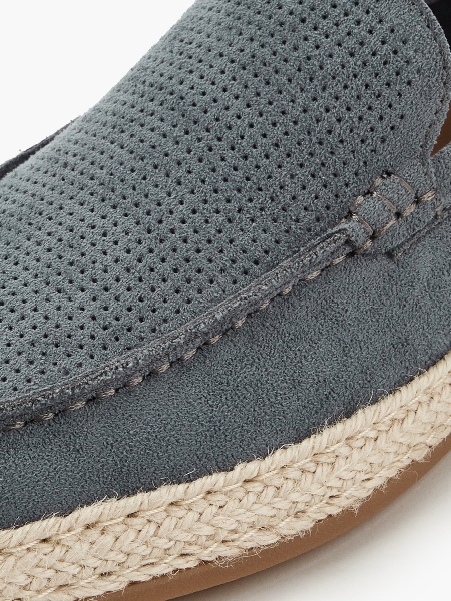 Men Textured Espadrille Loafers