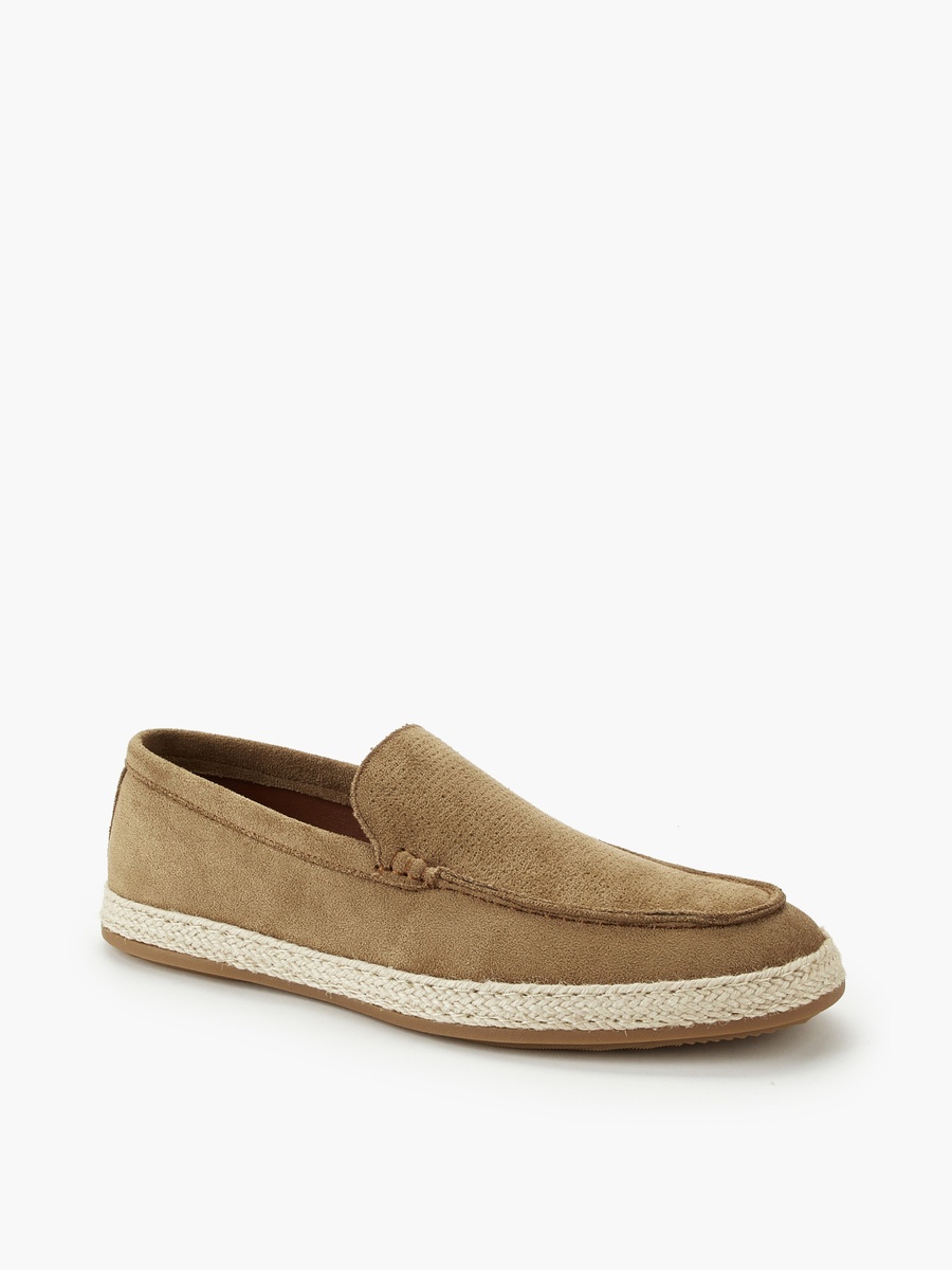 Men Textured Espadrille Loafers