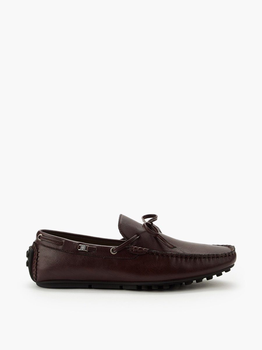 Men Bow Trim Slip-On Loafers