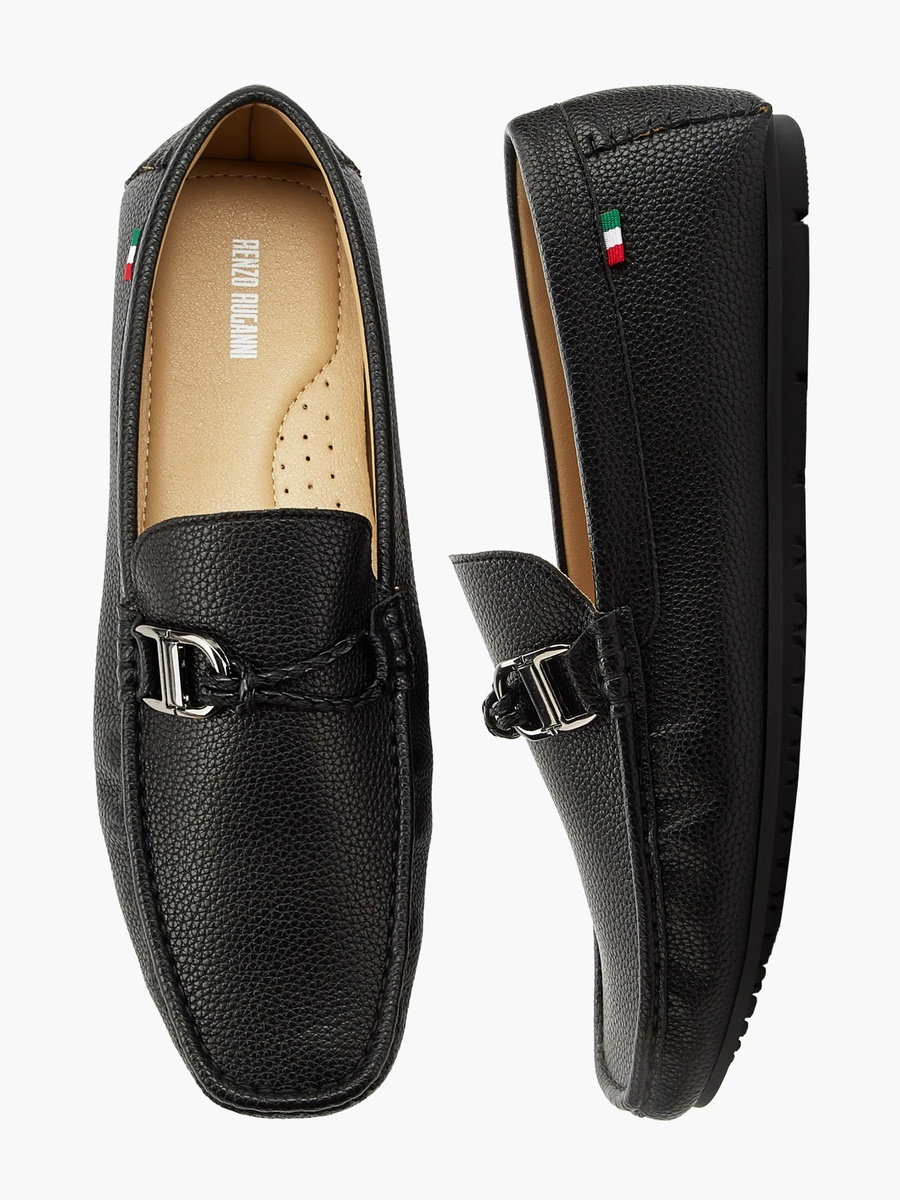 Men Textured Loafers