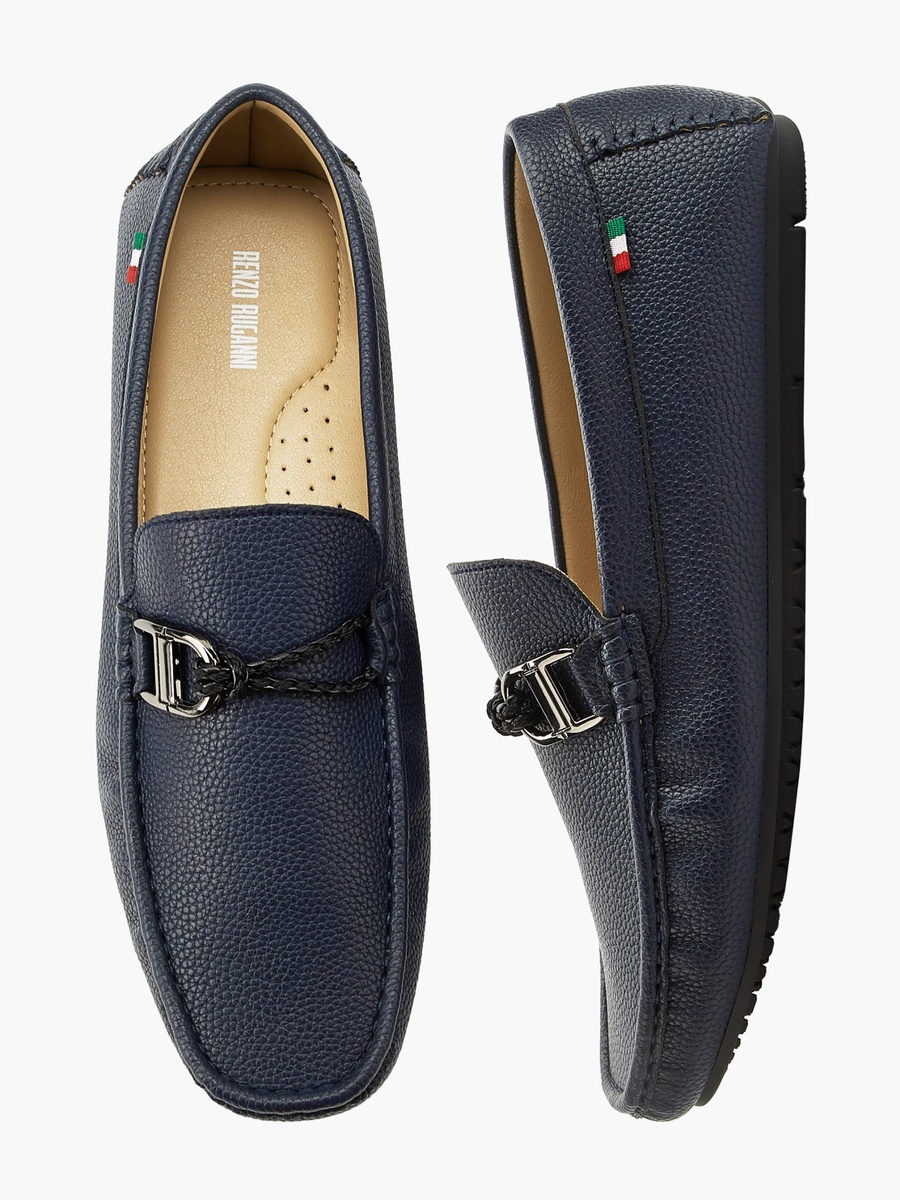 Men Textured Loafers