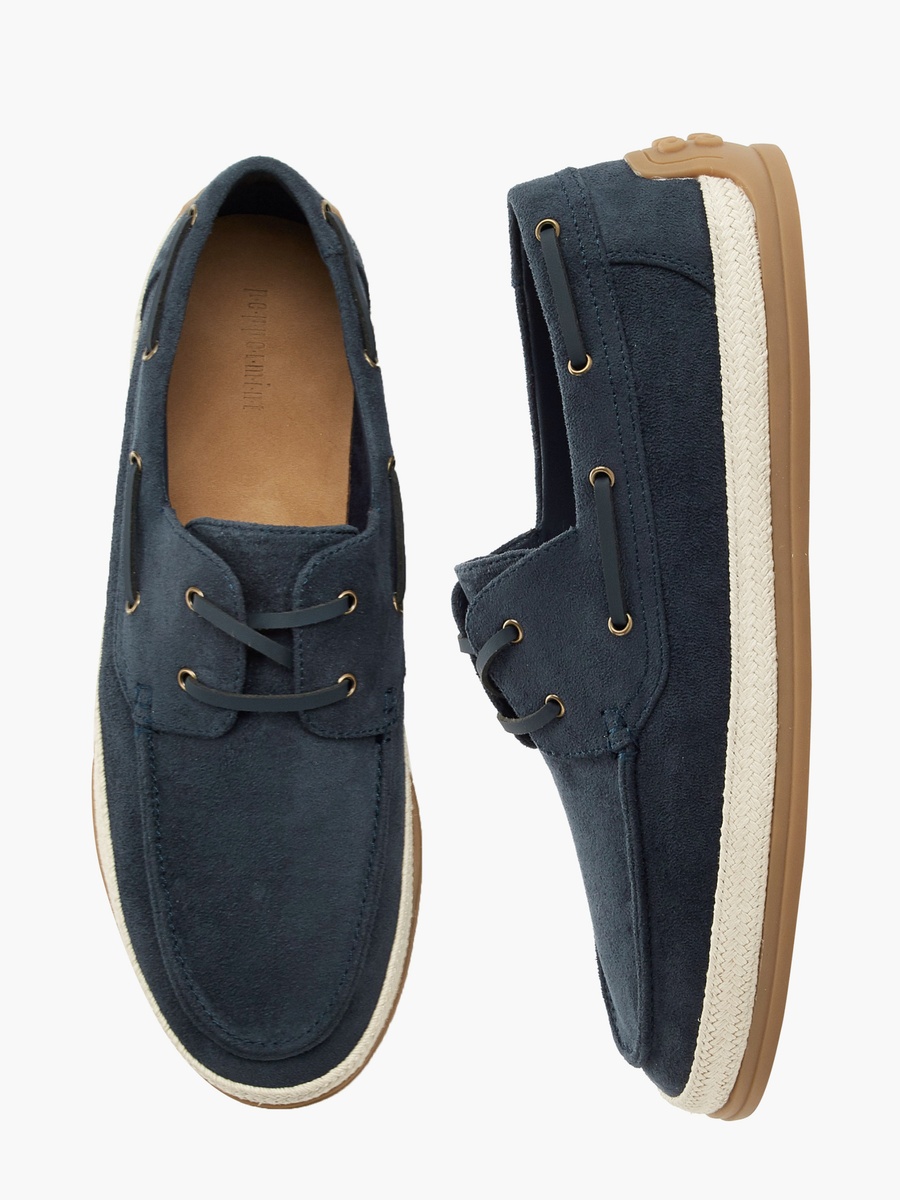 Men Lace-Up Espadrille Boat Shoes