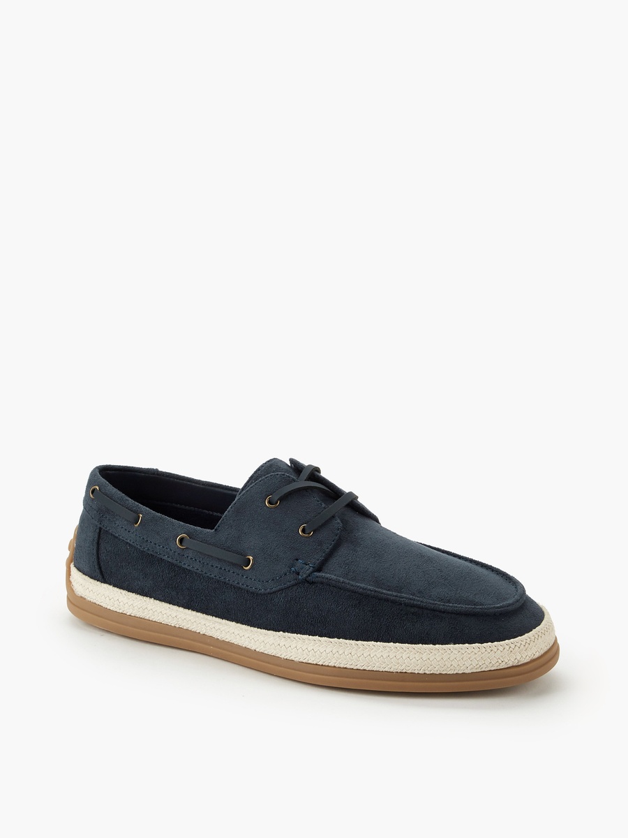 Men Lace-Up Espadrille Boat Shoes