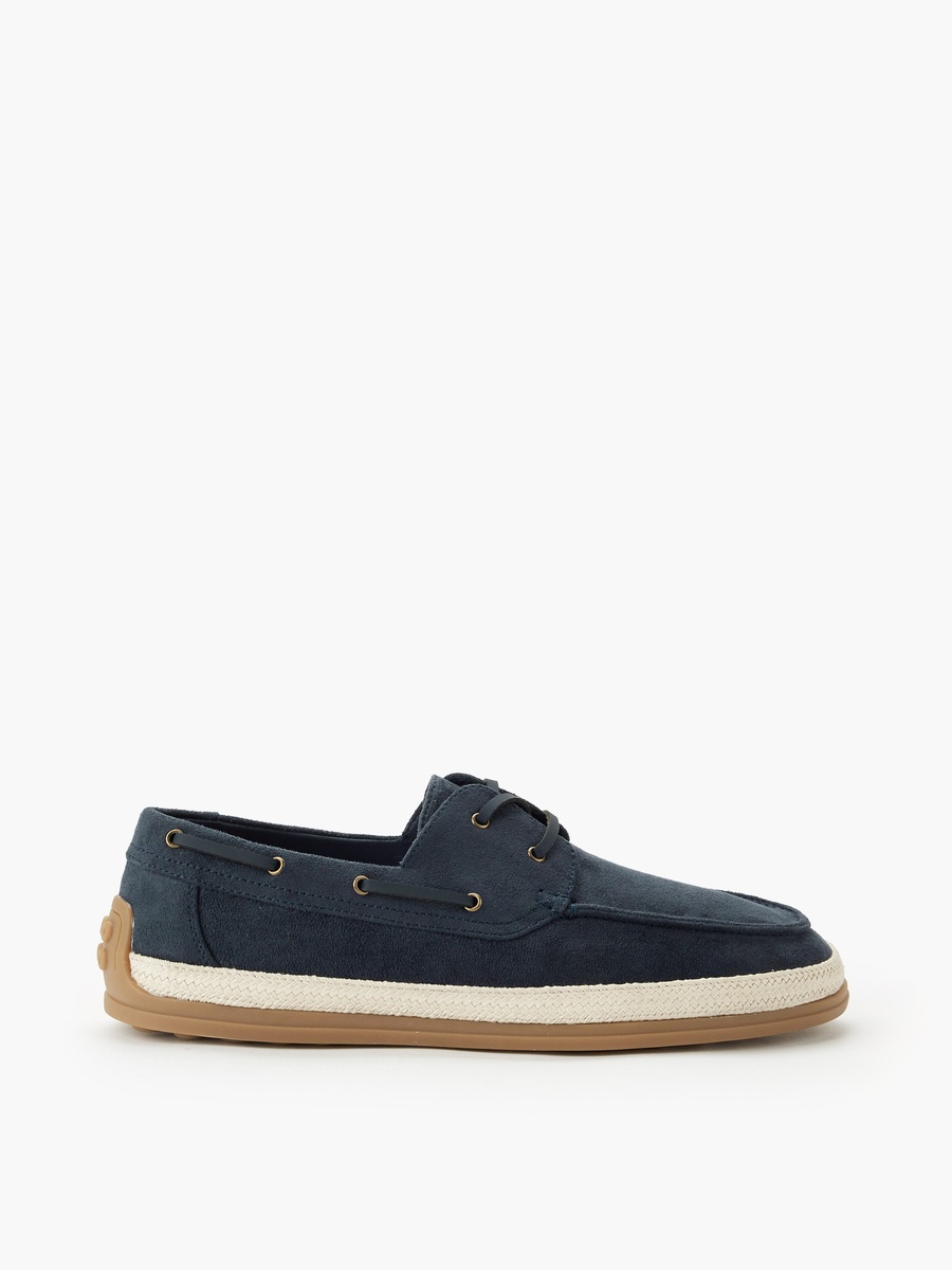 Men Lace-Up Espadrille Boat Shoes