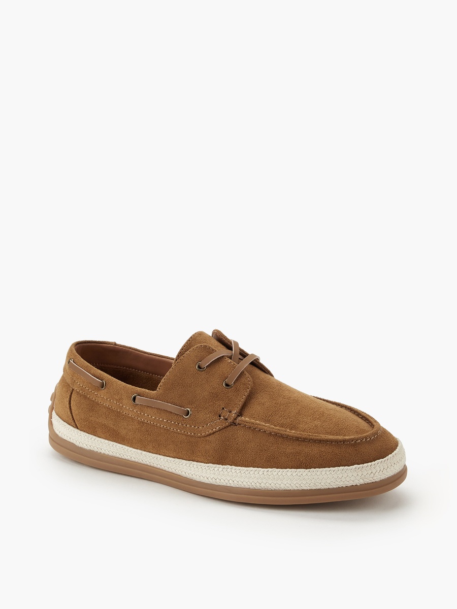Men Lace-Up Espadrille Boat Shoes