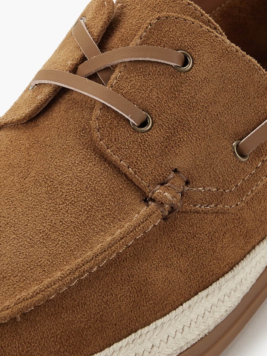 Men Lace-Up Espadrille Boat Shoes