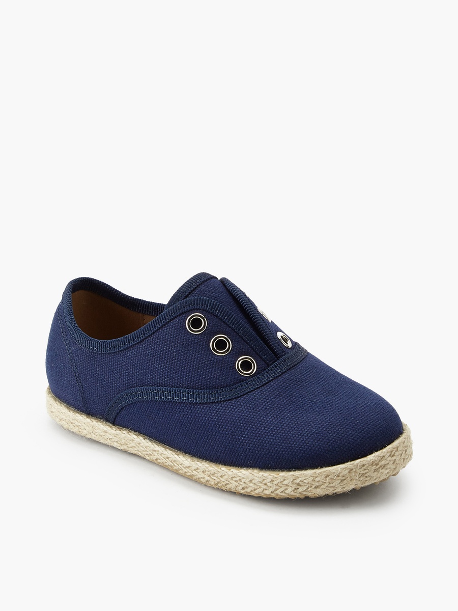 Eyelet Detail Espadrille Loafers