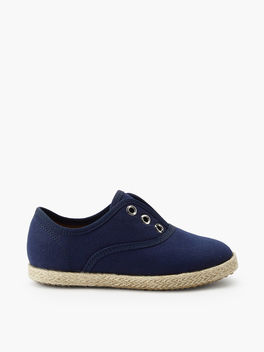 Eyelet Detail Espadrille Loafers
