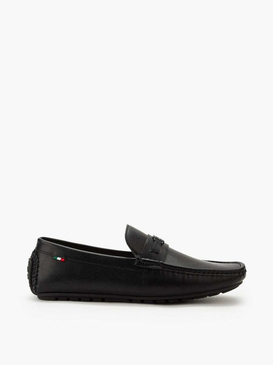 Men Logo Accent Slip-On Loafers