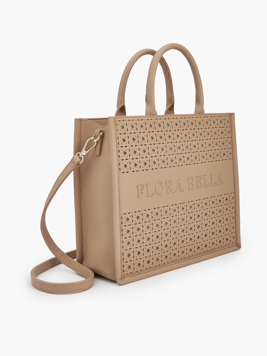 Laser Cut Tote Bag with Detachable Strap