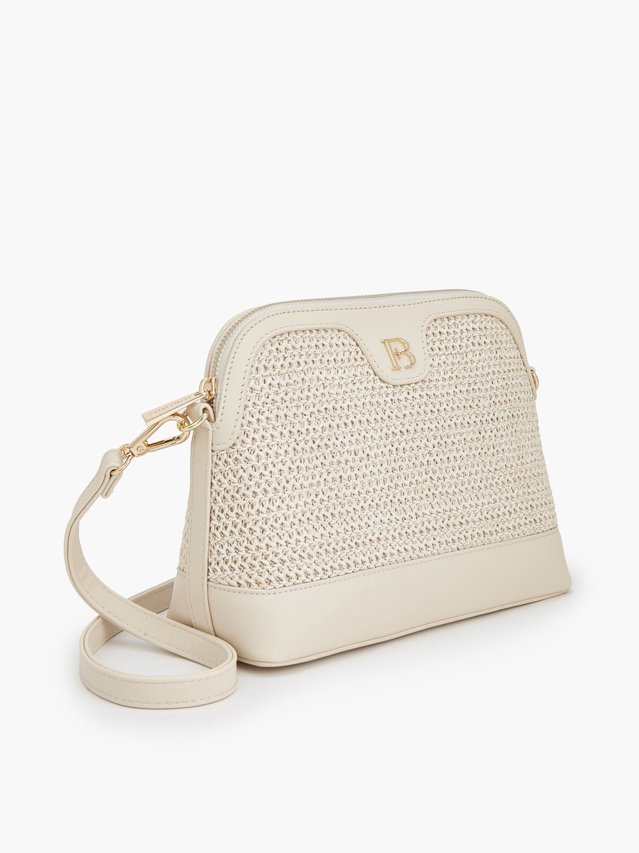 Raffiya Textured Crossbody Bag
