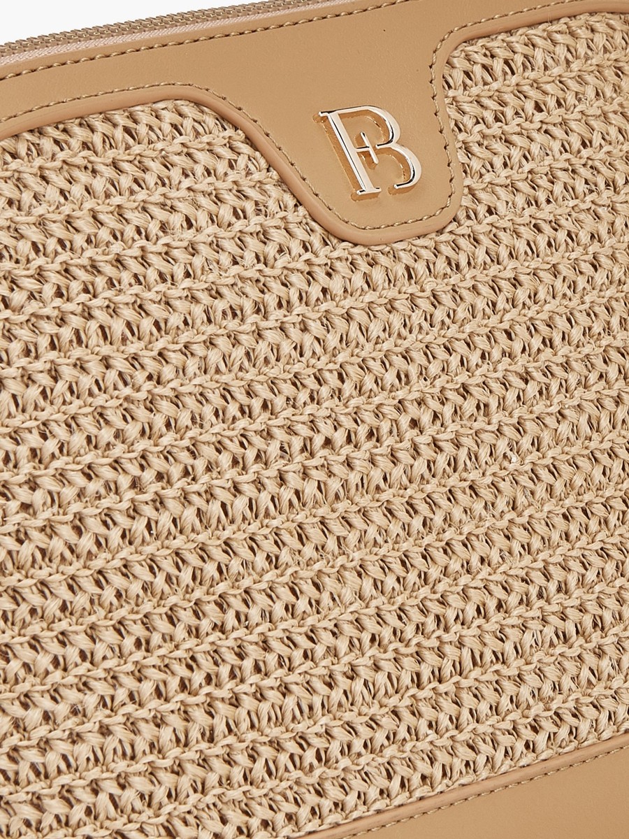 Raffiya Textured Crossbody Bag