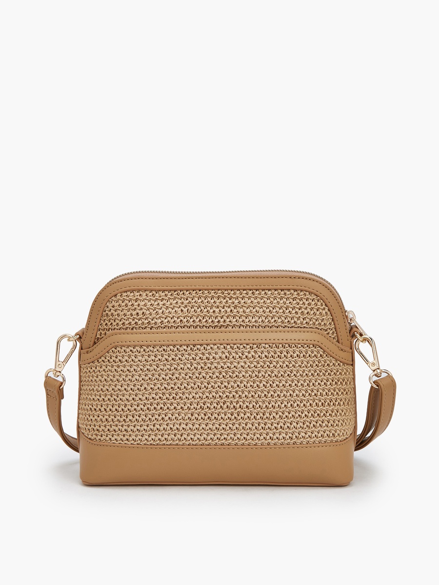 Raffiya Textured Crossbody Bag