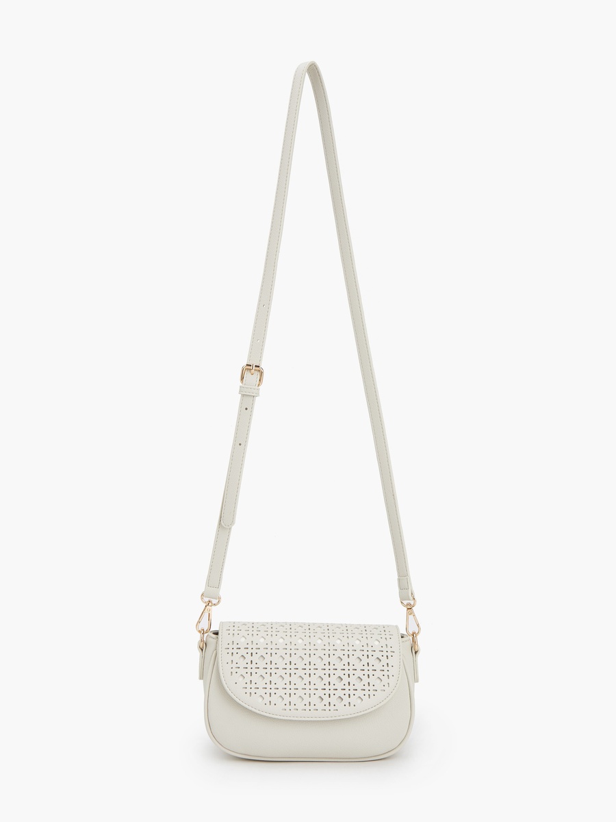 Cutout Detail Crossbody Bag with Magnetic Closure