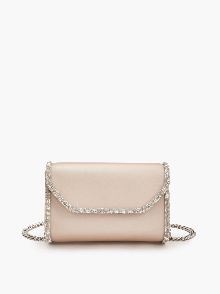 Embellished Crossbody Bag with Chain Strap