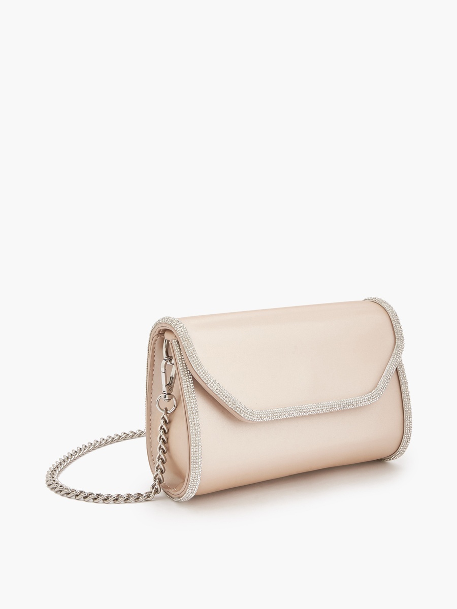 Embellished Crossbody Bag with Chain Strap