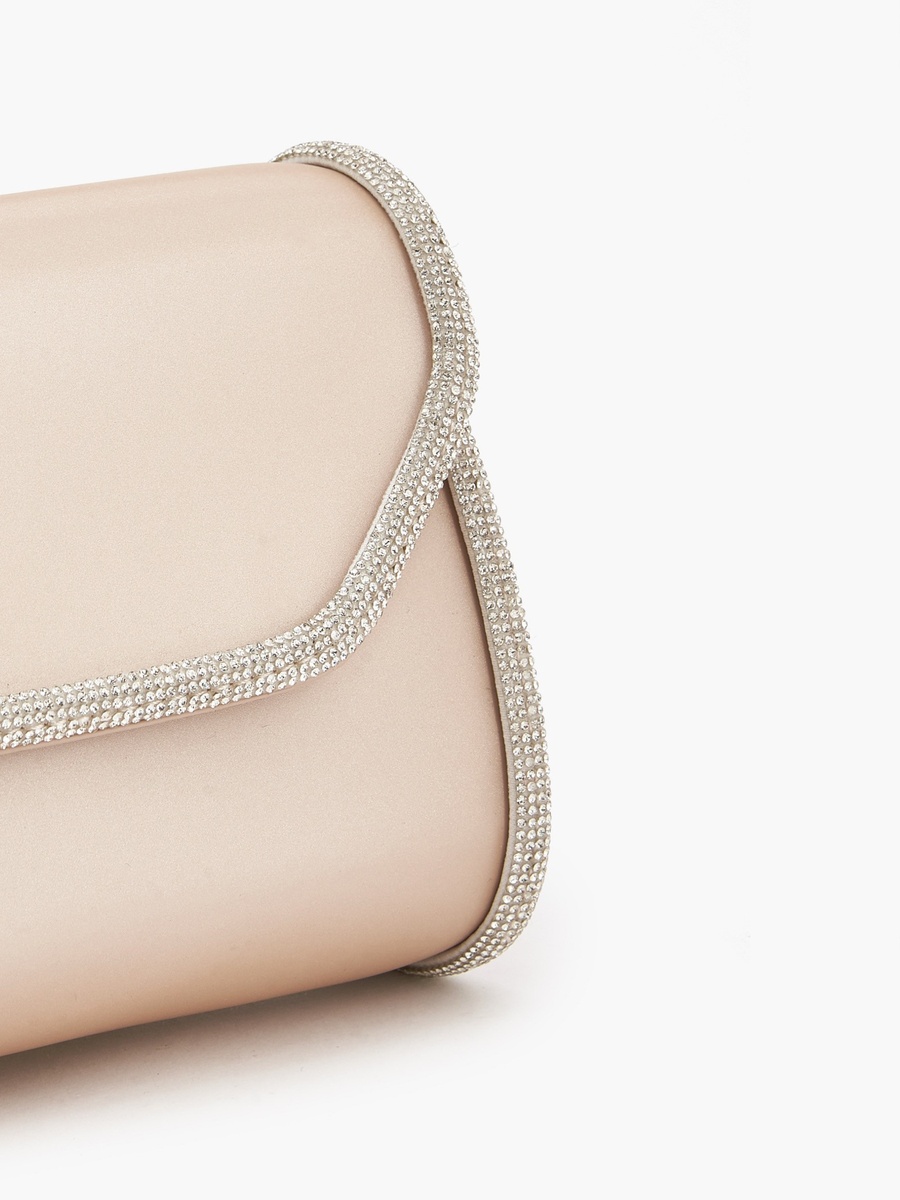 Embellished Crossbody Bag with Chain Strap