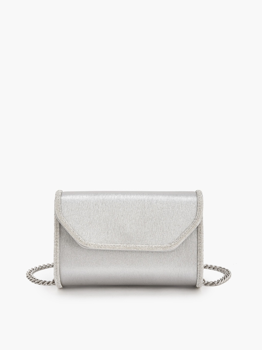 Embellished Crossbody Bag with Chain Strap