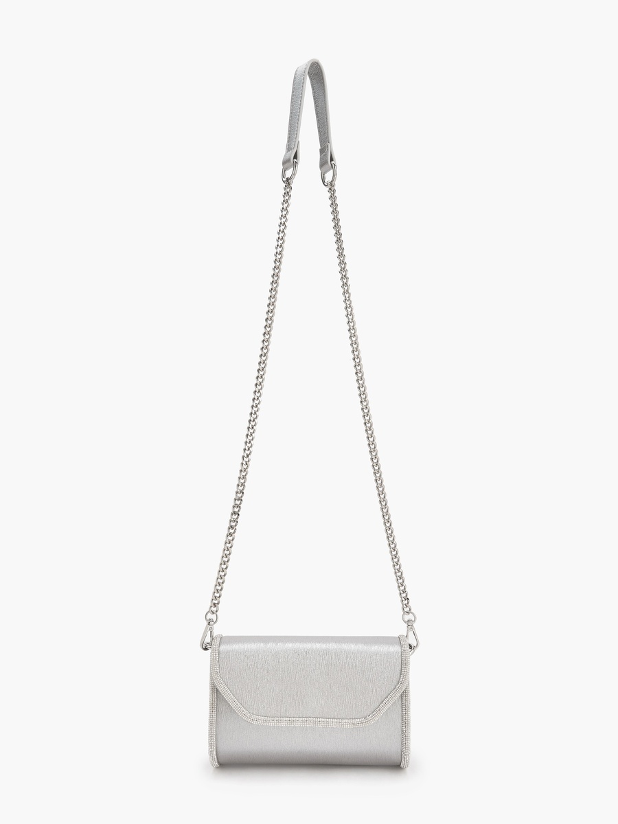 Embellished Crossbody Bag with Chain Strap