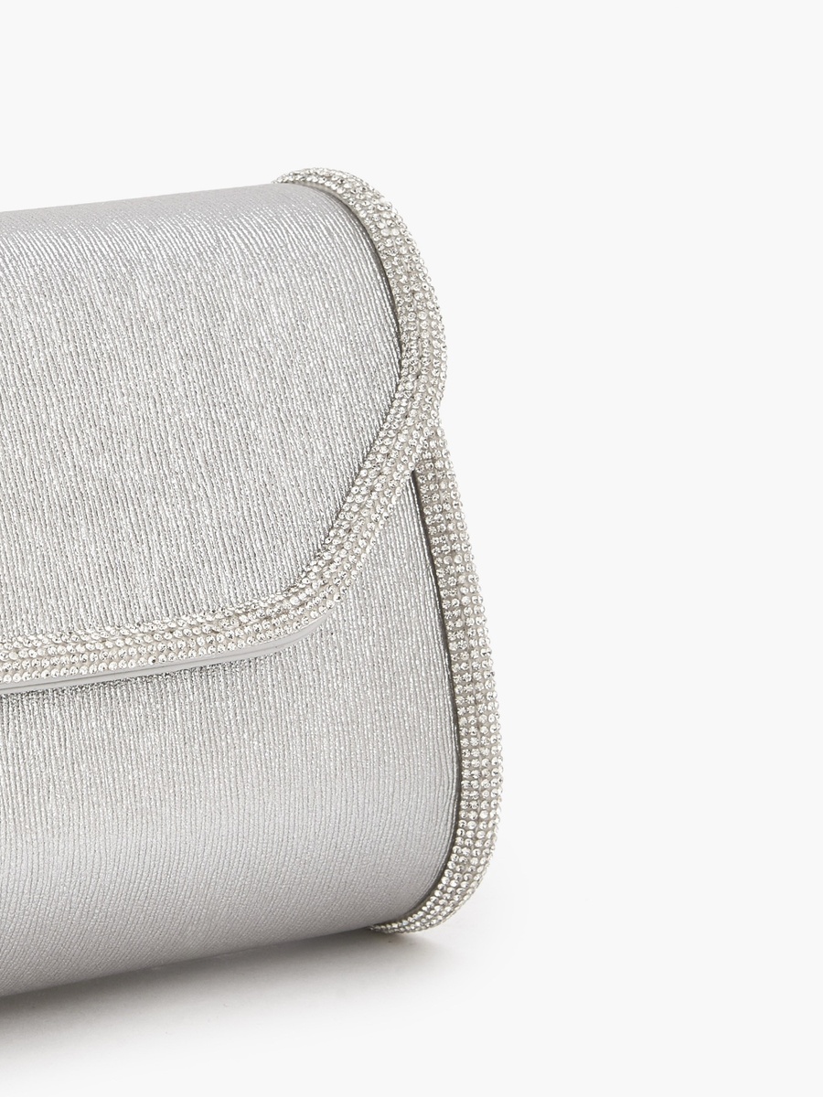 Embellished Crossbody Bag with Chain Strap