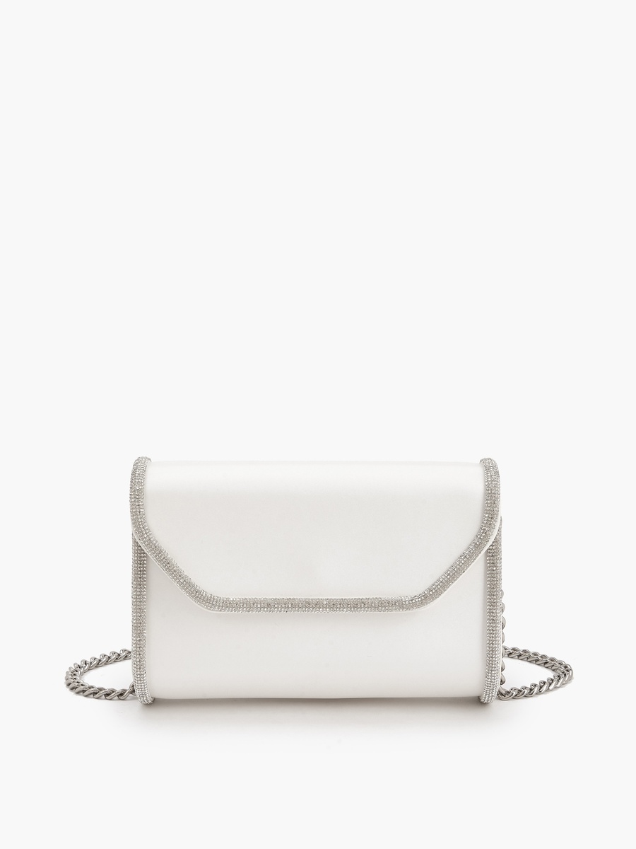 Embellished Crossbody Bag with Chain Strap